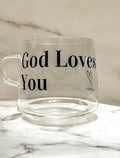 God Loves You Mug Black