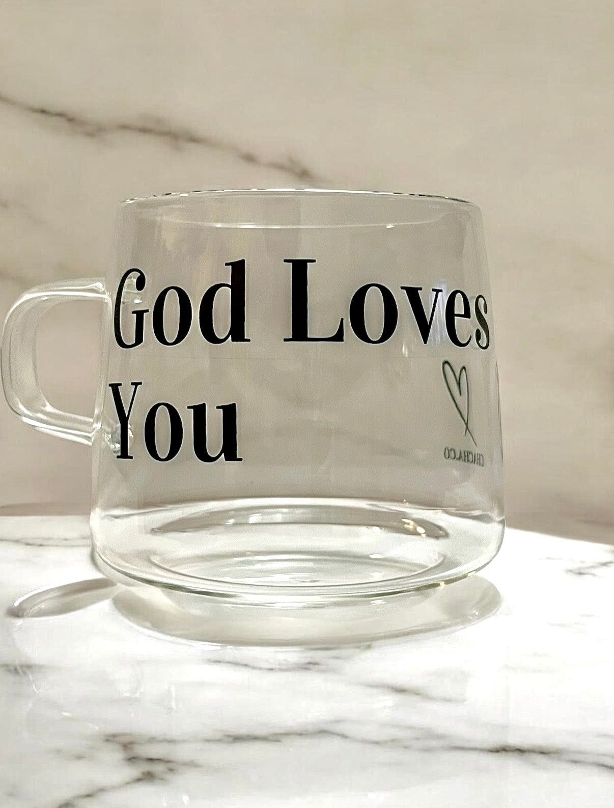 God Loves You Mug Black