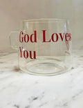 God Loves You Mug Red